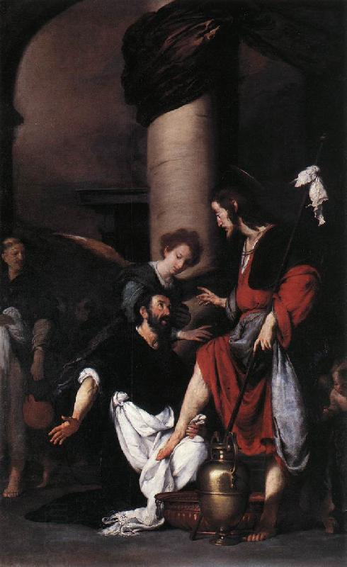 STROZZI, Bernardo St Augustine Washing the Feet of Christ  fg China oil painting art